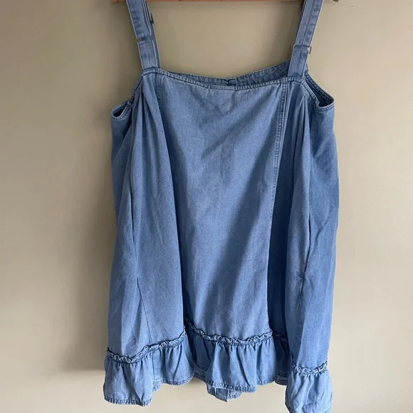NWT City Chic Adjustable Strap Denim Dress - Picture 3 of 5
